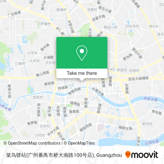 菜鸟驿站(广州番禺市桥大南路100号店) map