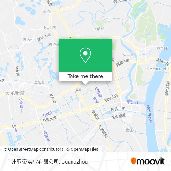广州亚帝实业有限公司 map