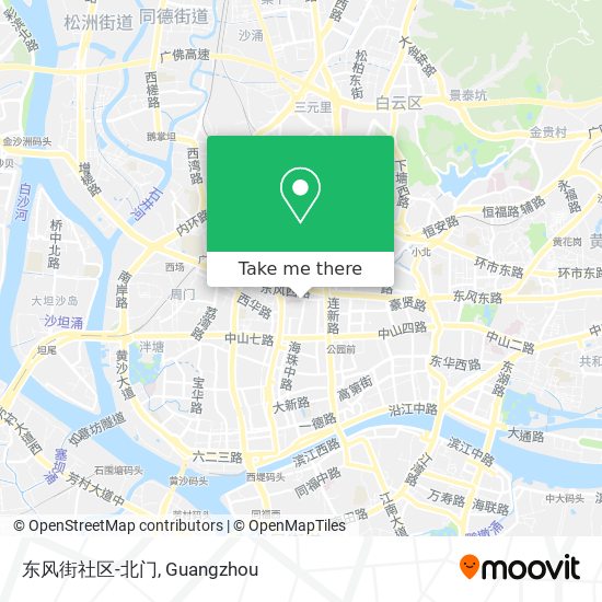 东风街社区-北门 map