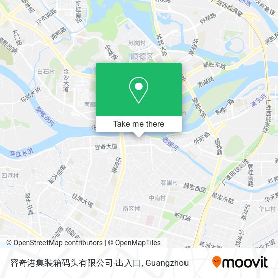 容奇港集装箱码头有限公司-出入口 map