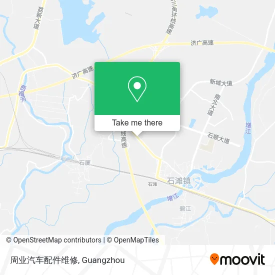 周业汽车配件维修 map