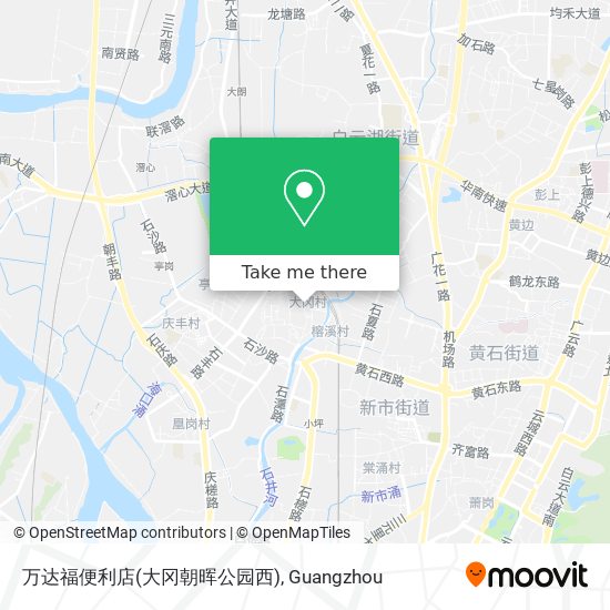 万达福便利店(大冈朝晖公园西) map