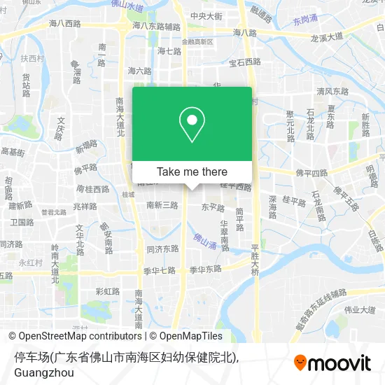 停车场(广东省佛山市南海区妇幼保健院北) map