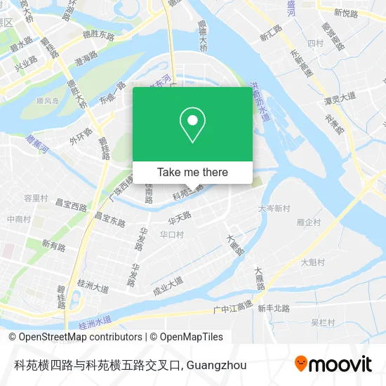 科苑横四路与科苑横五路交叉口 map