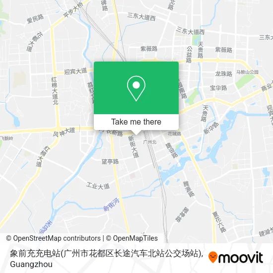 象前充充电站(广州市花都区长途汽车北站公交场站) map