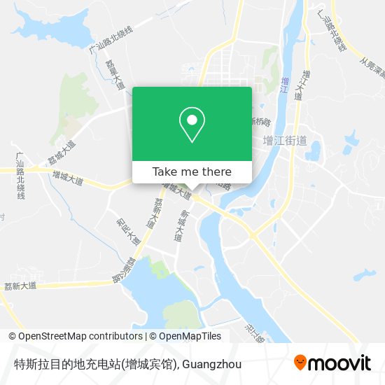 特斯拉目的地充电站(增城宾馆) map