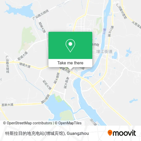 特斯拉目的地充电站(增城宾馆) map