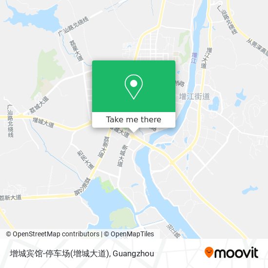 增城宾馆-停车场(增城大道) map