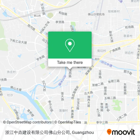 浙江中垚建设有限公司佛山分公司 map