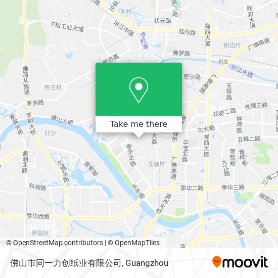 佛山市同一力创纸业有限公司 map