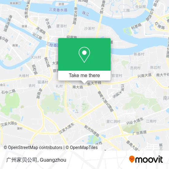 广州家贝公司 map