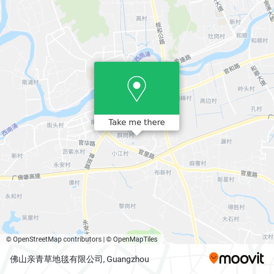 佛山亲青草地毯有限公司 map