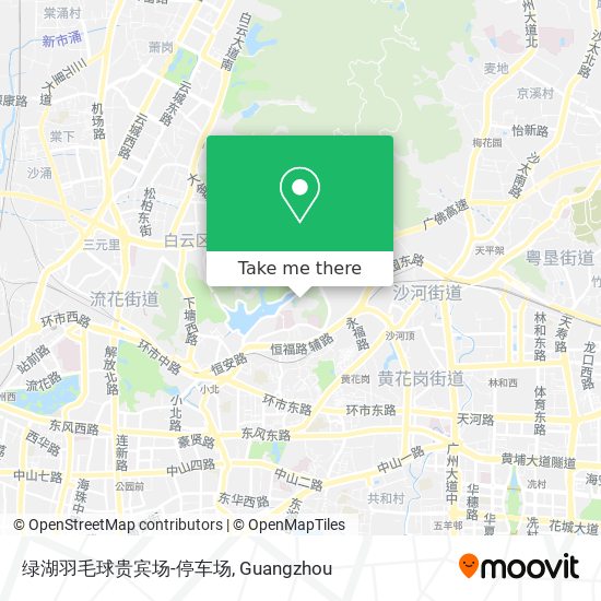 绿湖羽毛球贵宾场-停车场 map