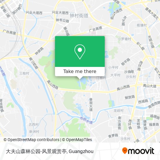 大夫山森林公园-风景观赏亭 map
