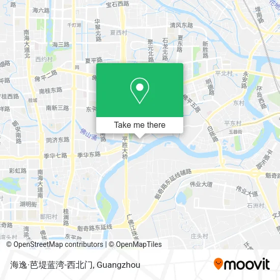 海逸·芭堤蓝湾-西北门 map