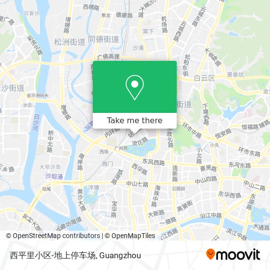 西平里小区-地上停车场 map