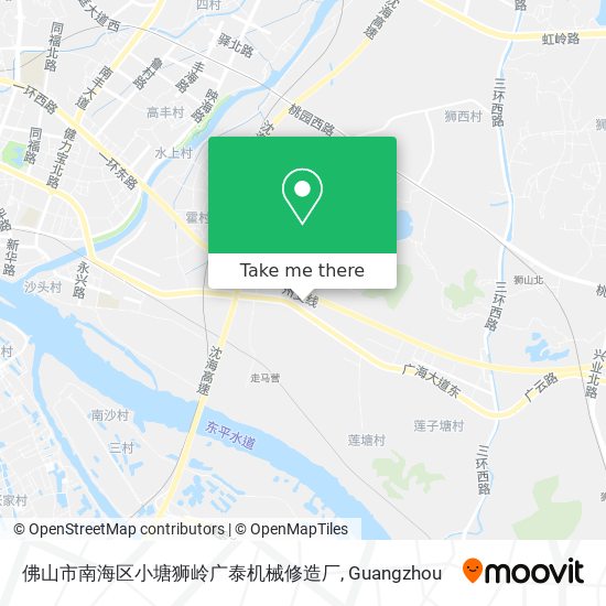 佛山市南海区小塘狮岭广泰机械修造厂 map