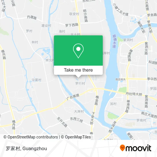罗家村 map