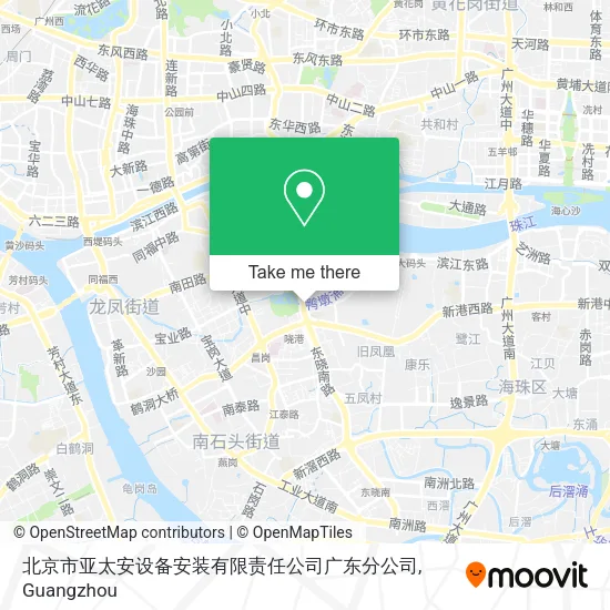 北京市亚太安设备安装有限责任公司广东分公司 map
