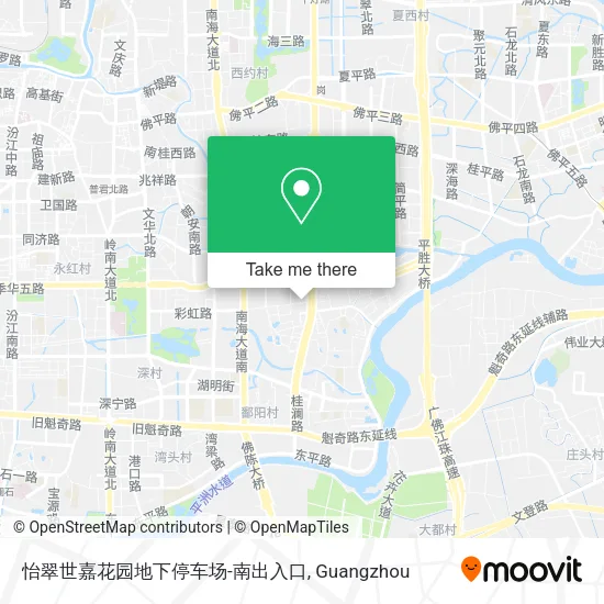 怡翠世嘉花园地下停车场-南出入口 map
