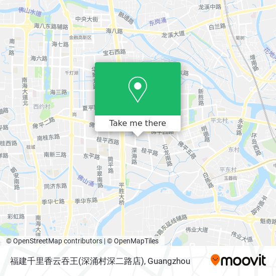福建千里香云吞王(深涌村深二路店) map
