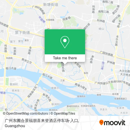 广州东圃合景福朋喜来登酒店停车场-入口 map