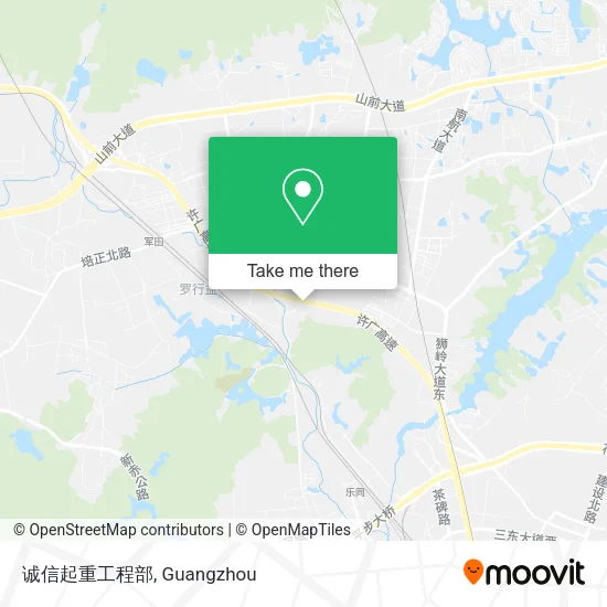 诚信起重工程部 map