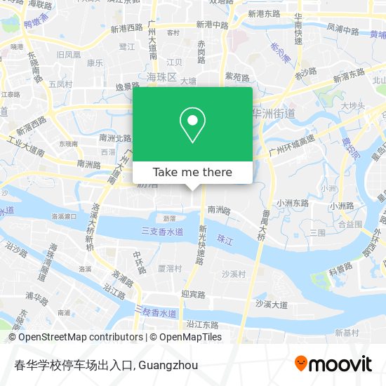 春华学校停车场出入口 map