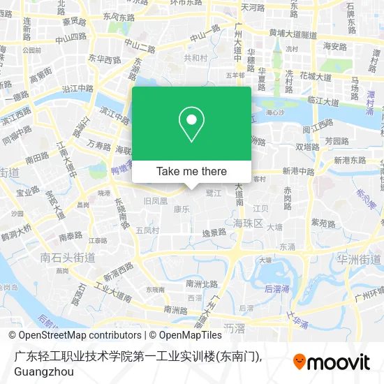 广东轻工职业技术学院第一工业实训楼(东南门) map