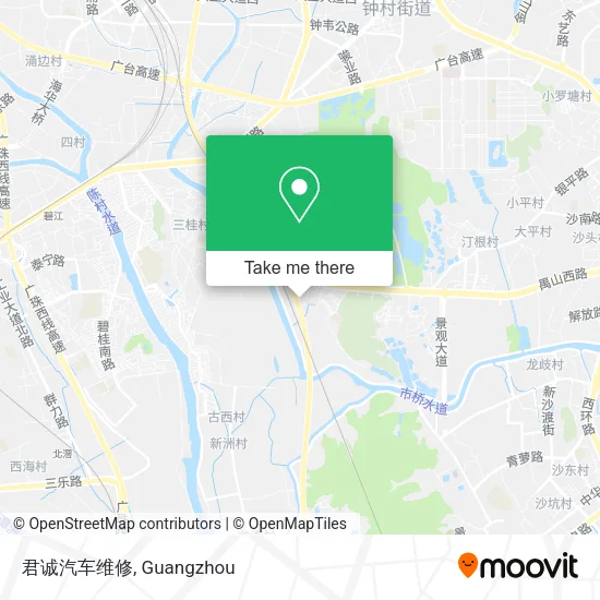 君诚汽车维修 map