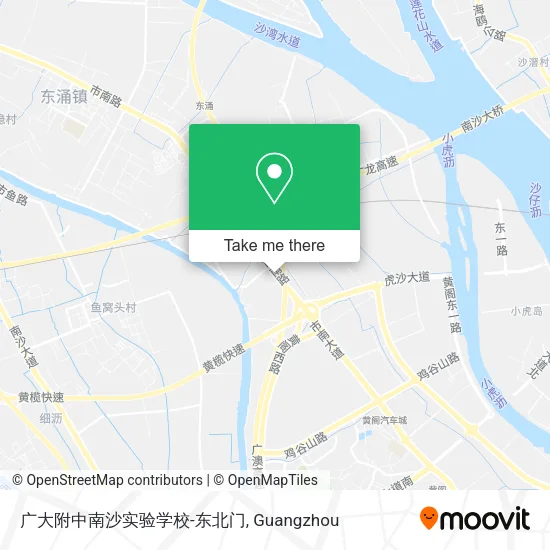 广大附中南沙实验学校-东北门 map