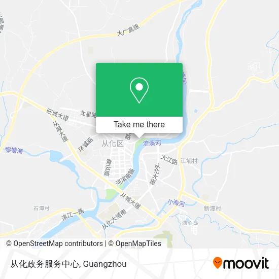 从化政务服务中心 map