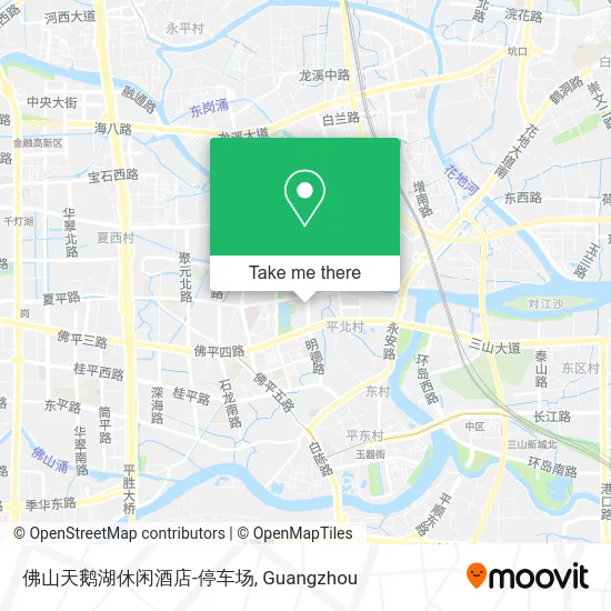 佛山天鹅湖休闲酒店-停车场 map