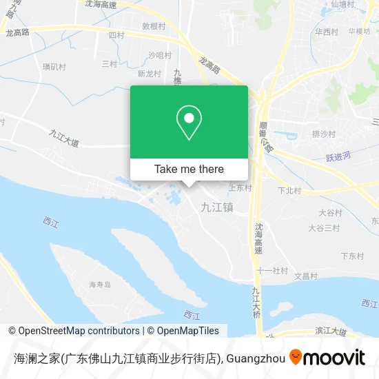 海澜之家(广东佛山九江镇商业步行街店) map