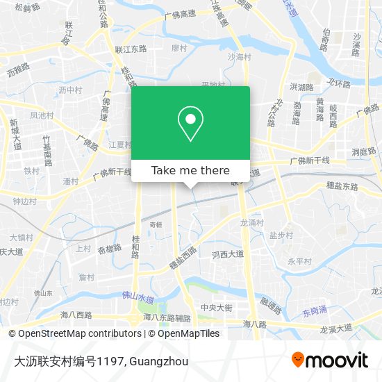 大沥联安村编号1197 map