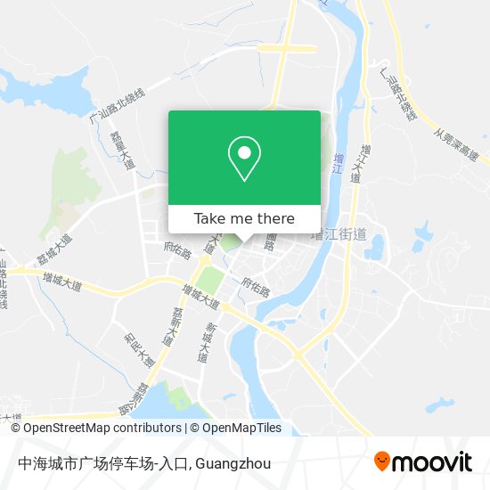 中海城市广场停车场-入口 map