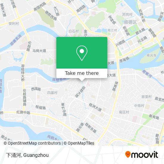 下涌河 map