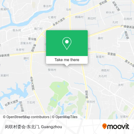 岗联村委会-东北门 map