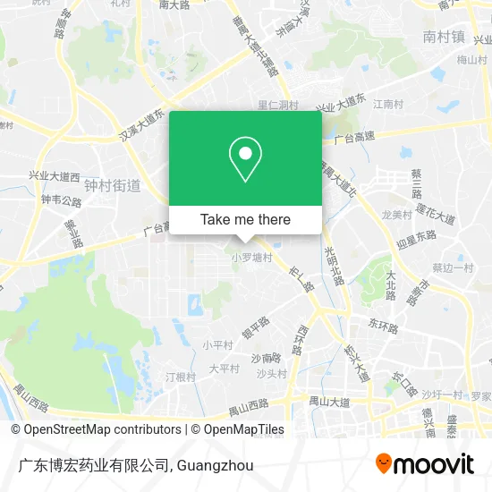 广东博宏药业有限公司 map