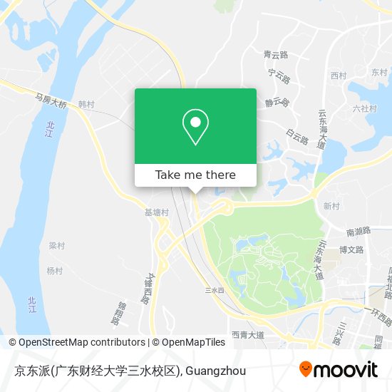 京东派(广东财经大学三水校区) map