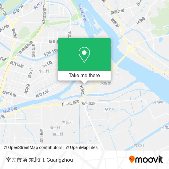 富民市场-东北门 map