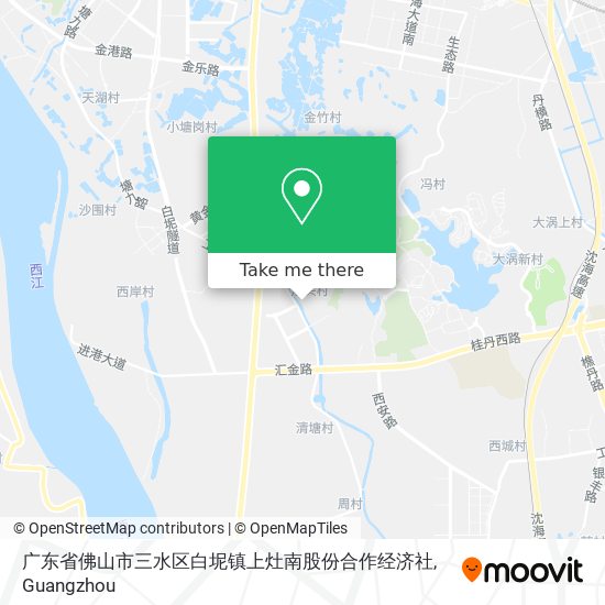 广东省佛山市三水区白坭镇上灶南股份合作经济社 map