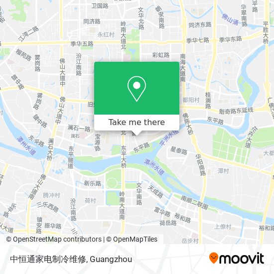 中恒通家电制冷维修 map