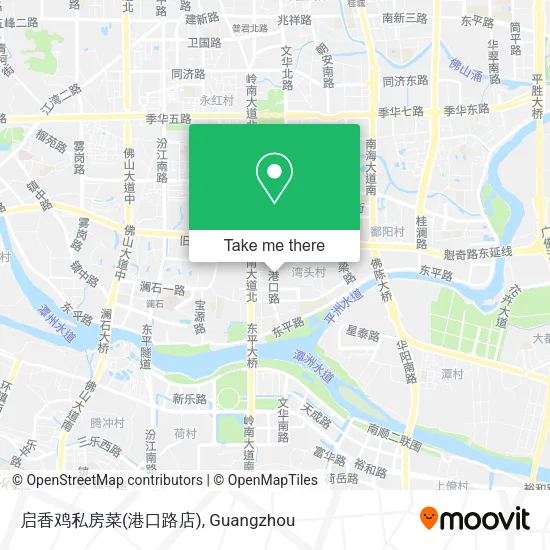 启香鸡私房菜(港口路店) map