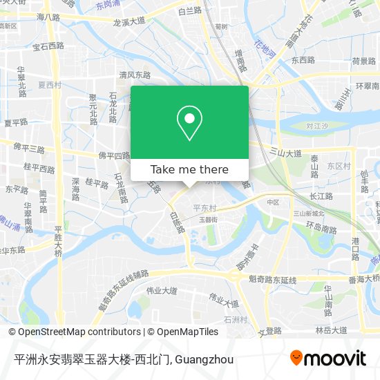 平洲永安翡翠玉器大楼-西北门 map