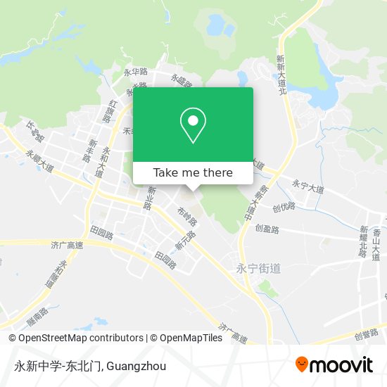 永新中学-东北门 map