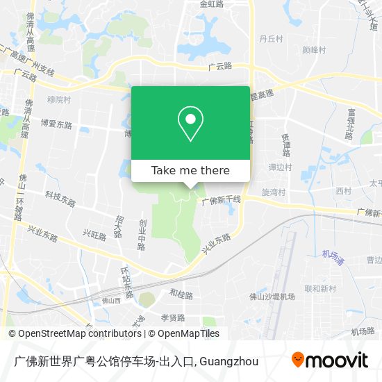 广佛新世界广粤公馆停车场-出入口 map