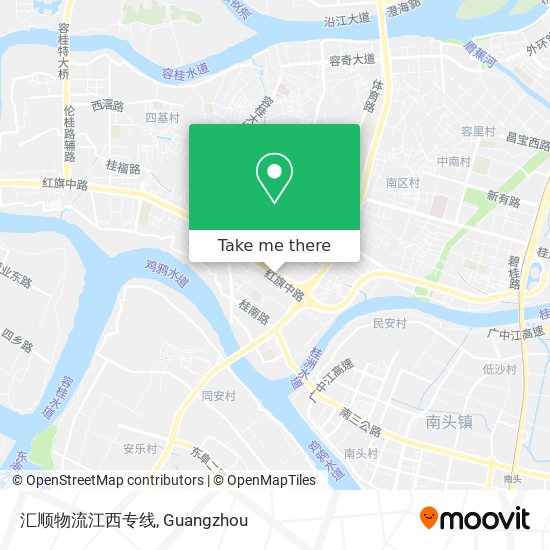 汇顺物流江西专线 map