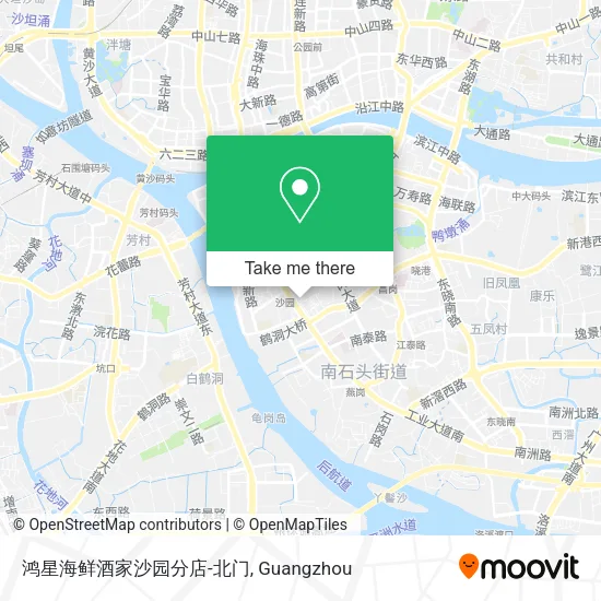 鸿星海鲜酒家沙园分店-北门 map