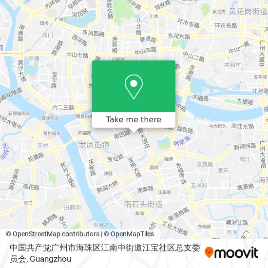 中国共产党广州市海珠区江南中街道江宝社区总支委员会 map